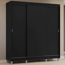 Ver imagem 1 de Guarda-Roupa Casal com Pés 3 Portas de Correr Reno Madesa