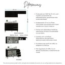 Ver imagem 6 de Cozinha Compacta Milão 200cm 3 Peças em MDP Menu Móveis Preto