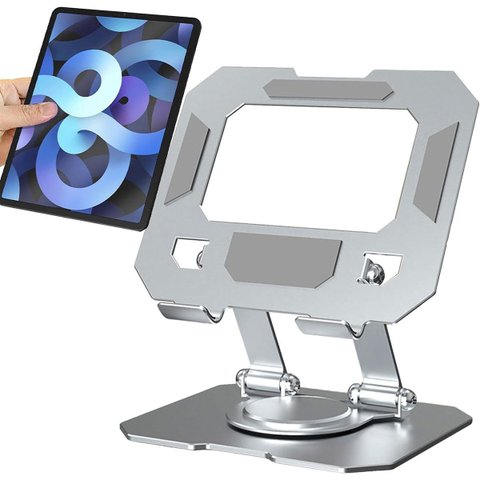 Suporte Mesa Notebook Tablet Celular 360 Graus Aço Carbono Dobravel Giratorio Ajustavel Laptop Antid