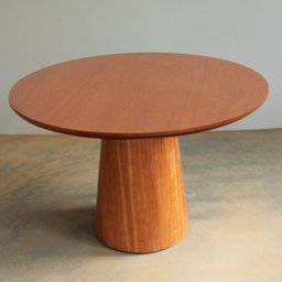 Mesa de Jantar Base Cone em Madeira Laminada 90cm - 1