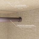 Ver imagem 7 de Guarda Roupa Spazio 3 Portas Deslizantes com Aplique Ripado 2 Gavetas e Pés em Abs Espresso Móveis