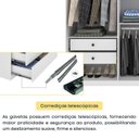 Ver mais imagens de Quarto Casal Completo Guarda-Roupa 6 Portas Milano, Cama Monaco e Cômoda Istambul Espresso Móveis Branco/Neve