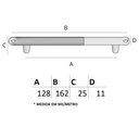 Ver imagem 4 de Puxador Laces Il 1790 - Grafite - 128mm