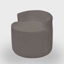 Ver imagem 5 de Kit 2 Poltronas com Sofá Curvo 2 Lugares Feijão Forma Orgânica Bouclé