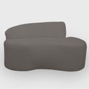 Ver imagem 7 de Kit 2 Poltronas com Sofá Curvo 2 Lugares Feijão Forma Orgânica Bouclé
