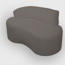 Ver mais imagens de Kit 2 Poltronas com Sofá Curvo 2 Lugares Feijão Forma Orgânica Bouclé