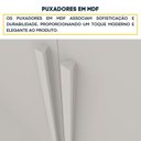 Ver mais imagens de Quarto Casal Completo Guarda-Roupa 6 Portas Lima, Cama Monaco e Cômoda Istambul Espresso Móveis Branco/Neve