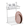 Suporte para Louças Suspenso Escorredor barra de Cozinha:Cromado - 2
