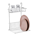 Ver imagem 2 de Suporte para Louças Suspenso Escorredor barra de Cozinha:Cromado