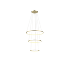 Ver imagem 1 de Lustre Pendente Anel de Led Hoop 3 Argolas Aros em Alumínio 78W