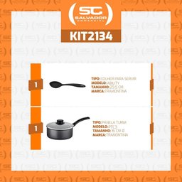 Panela Antiaderente Chumbo 1,4l com Colher para Servir Tramontina - 2