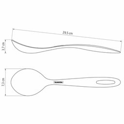 Panela Antiaderente Chumbo 1,4l com Colher para Servir Tramontina - 5