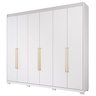 Guarda-Roupa Casal 6 Portas com Espelho Interno Giratório 235cm 100% MDF Turim Espresso Móveis - 3