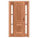 Ver imagem 1 de Kit Porta de Madeira Maciça PE21 Batente Duplo de Cedro Arana Esel - 2.13(A)X1.36(L)-Lado Esquerdo