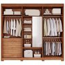 Guarda-Roupa Casal 6 Portas com Espelho Interno Giratório 235cm 100% MDF Turim Espresso Móveis - 4