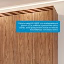 Ver imagem 6 de Guarda-Roupa Casal 6 Portas com Espelho Interno Giratório 235cm 100% MDF Turim Espresso Móveis Marrom/Cinamomo