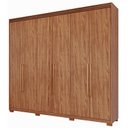 Ver imagem 3 de Guarda-Roupa Casal 6 Portas com Espelho Interno Giratório 235cm 100% MDF Turim Espresso Móveis Marrom/Cinamomo