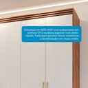 Ver imagem 6 de Guarda-Roupa Casal 6 Portas com Espelho Interno Giratório 235cm 100% MDF Turim Espresso Móveis Bege/Cinamomo/Grafiato