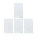 Ver imagem 1 de Kit 4 Interruptores Touch Inteligente Wi-fi 2 Teclas Eiw 1002 Branco Intelbras