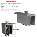 Ver imagem 4 de Kit Estrutura Suporte Fixador para 04 Placas Solar Alumínio e Inox Telha Fibro Ondulada em Viga Metá