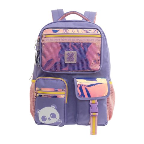 Mochila de Costas 16" Utility Panda Lilás - Xeryus