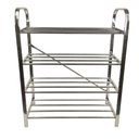 Ver imagem 2 de Sapateira Prateleira 4 Andares Inox 12 Pares Tenis Sandalia Calçado Sapato Organizaçao