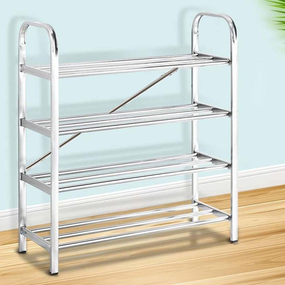 Sapateira Prateleira 4 Andares Inox 12 Pares Tenis Sandalia Calçado Sapato Organizaçao - 8
