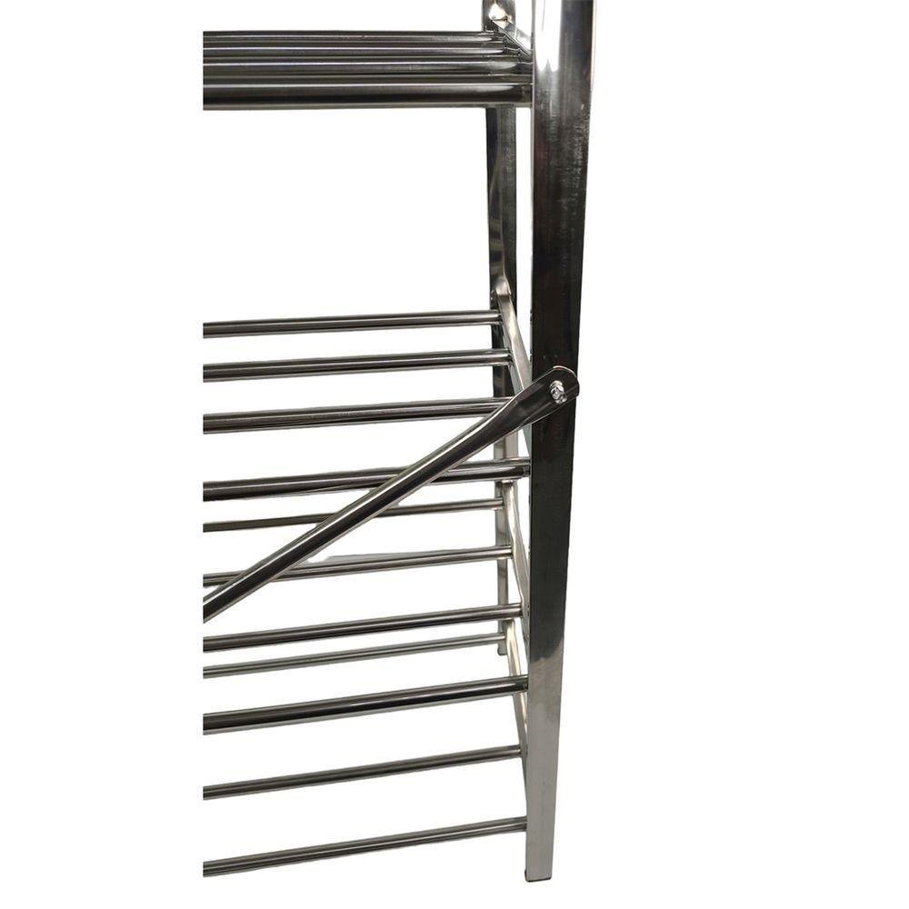 Sapateira Prateleira 4 Andares Inox 12 Pares Tenis Sandalia Calçado Sapato Organizaçao - 7