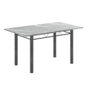 Ver imagem 5 de Conjunto de Mesa Tubular 140cm x 75cm Tampo Granito Topázio com 6 Cadeiras Lívia Prata/Preto