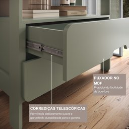 Estante Elvis com 2 Gavetas 100% Mdf - 9
