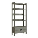 Ver imagem 2 de Estante Para Livros 100% MDF Com 2 Gavetas e 4 Prateleiras Elvis