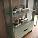 Ver imagem 5 de Estante de Livros 100% MDF 81cmx183cm 2 Gavetas e 4 Prateleiras Elvis