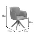 Ver imagem 3 de Cadeira para Sala de Estar Marquesa Marrom Paçoca