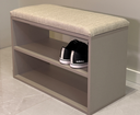 Ver imagem 2 de Banco Organizador Duo Space 100% MDF com Assento Estofado - Robusto e Sofisticado