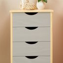 Ver imagem 6 de Gaveteiro Escritório Madeira Maciça 5 Gavetas Rodízios Lagos Idimex