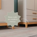 Ver mais imagens de Guarda-Roupa de Bebê 3 Portas Hellen Cinza/Off White/Betula