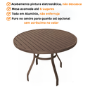 Ver imagem 5 de 4 Cadeiras e Mesa 1,20m Tampo Ripado Área Jardim Piscina
