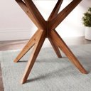 Ver imagem 5 de Mesa de Jantar Base Estrelada de Madeira Maciça 108cm Alice