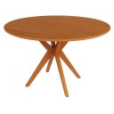 Ver imagem 2 de Mesa de Jantar Base Estrelada de Madeira Maciça 108cm Alice