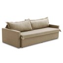 Ver imagem 5 de Sofá sem Caixa Retrátil e Reclinável 1,85m com Molas Karla Linho Bege Rover & Beato