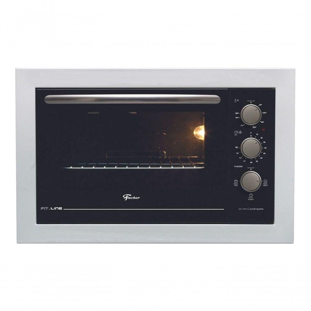 Forno Elétrico de Embutir Fischer 48 Litros Branco Fit Line 34493 127v - 1