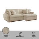 Ver imagem 5 de Sofá Cama Retrátil e Reclinável Inova 230 Cm Braço 15 Cm Meu Sofá Online