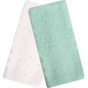 Ver imagem 1 de Kit 5 Toalha Lavabo Cristal Natalina 30x50cm Off White Mar Mediterrâneo