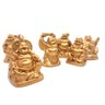 Kit Mini Budas Da Sorte Alegria e Prosperidade Enfeite 3cm - 4