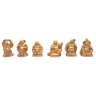 Kit Mini Budas Da Sorte Alegria e Prosperidade Enfeite 3cm - 8