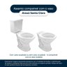 Assento Sanitário Soft Close Araxá Cinza Escuro para Vaso Santa Clara - 4