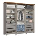 Ver imagem 4 de Guarda Roupa Casal Nova York 6 Portas com Amortecimento 6 Gavetas com Usinagem Espreso Móveis