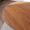 Ver imagem 5 de Mesa de Jantar Base Estrelada de Madeira Maciça 100cm Alice Marrom/Cinamomo