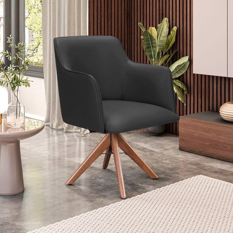 Cadeira para Sala de Estar Marquesa Preto