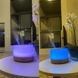 Umidificador Abajur Difusor Aromático Noturno Led Rgb Bivolt - 7